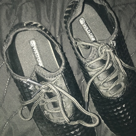 Black Studded Sneakers - Picture 4 of 6